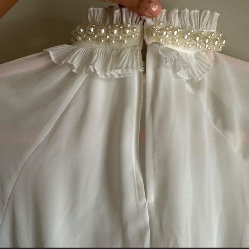 Pearl Choker Blouse by Zara - Picture 2 of 4